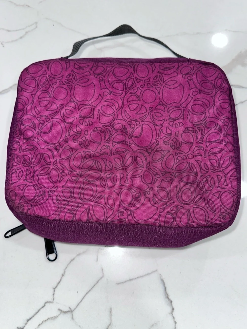 REI Co-op Insulated Lunch Box / Cooler Bag - Purple Floral Pattern - Picture 3 of 11